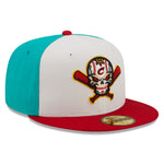 New Era - 59fifty Fitted - MiLB - COPA - Columbus Clippers - White/Teal/Real - Headz Up 