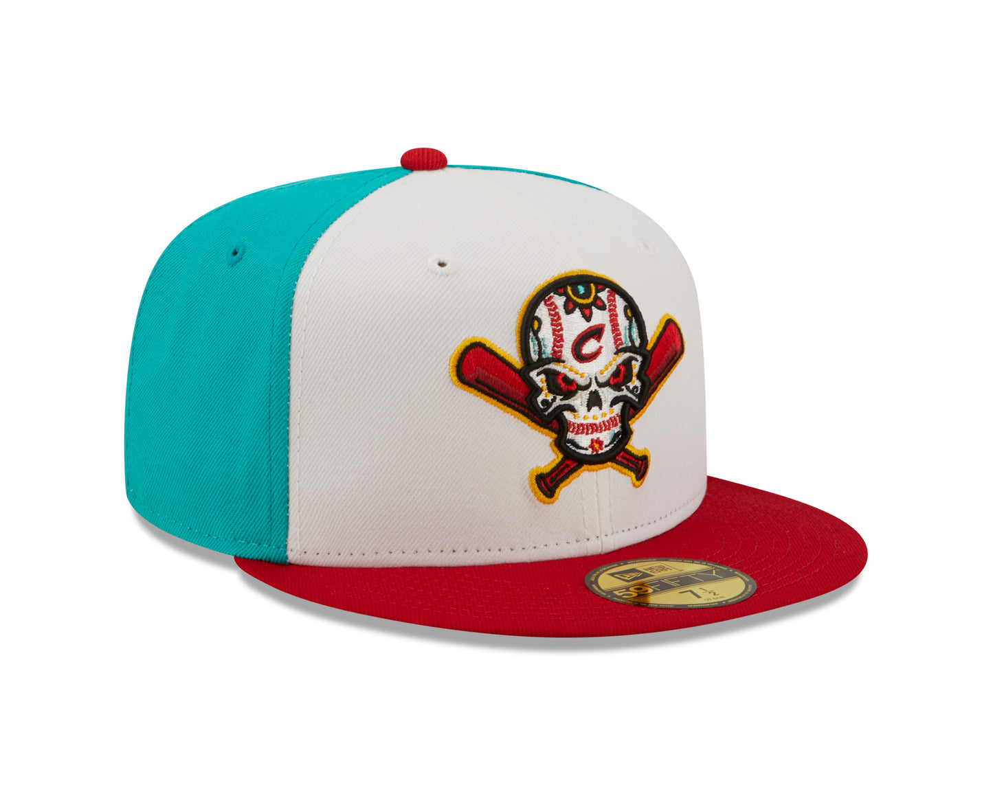 New Era - 59fifty Fitted - MiLB - COPA - Columbus Clippers - White/Teal/Real - Headz Up 