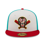 New Era - 59fifty Fitted - MiLB - COPA - Columbus Clippers - White/Teal/Real - Headz Up 