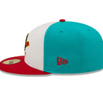 New Era - 59fifty Fitted - MiLB - COPA - Columbus Clippers - White/Teal/Real - Headz Up 