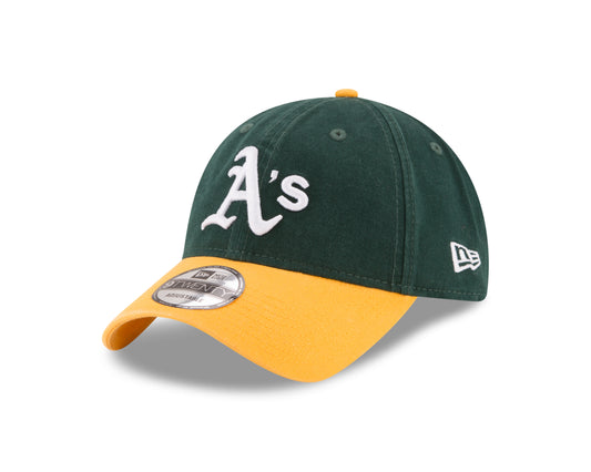New Era - MLB Core Classic - Oakland Athletics - 9Twenty  - Dark Green/Yellow - Headz Up 