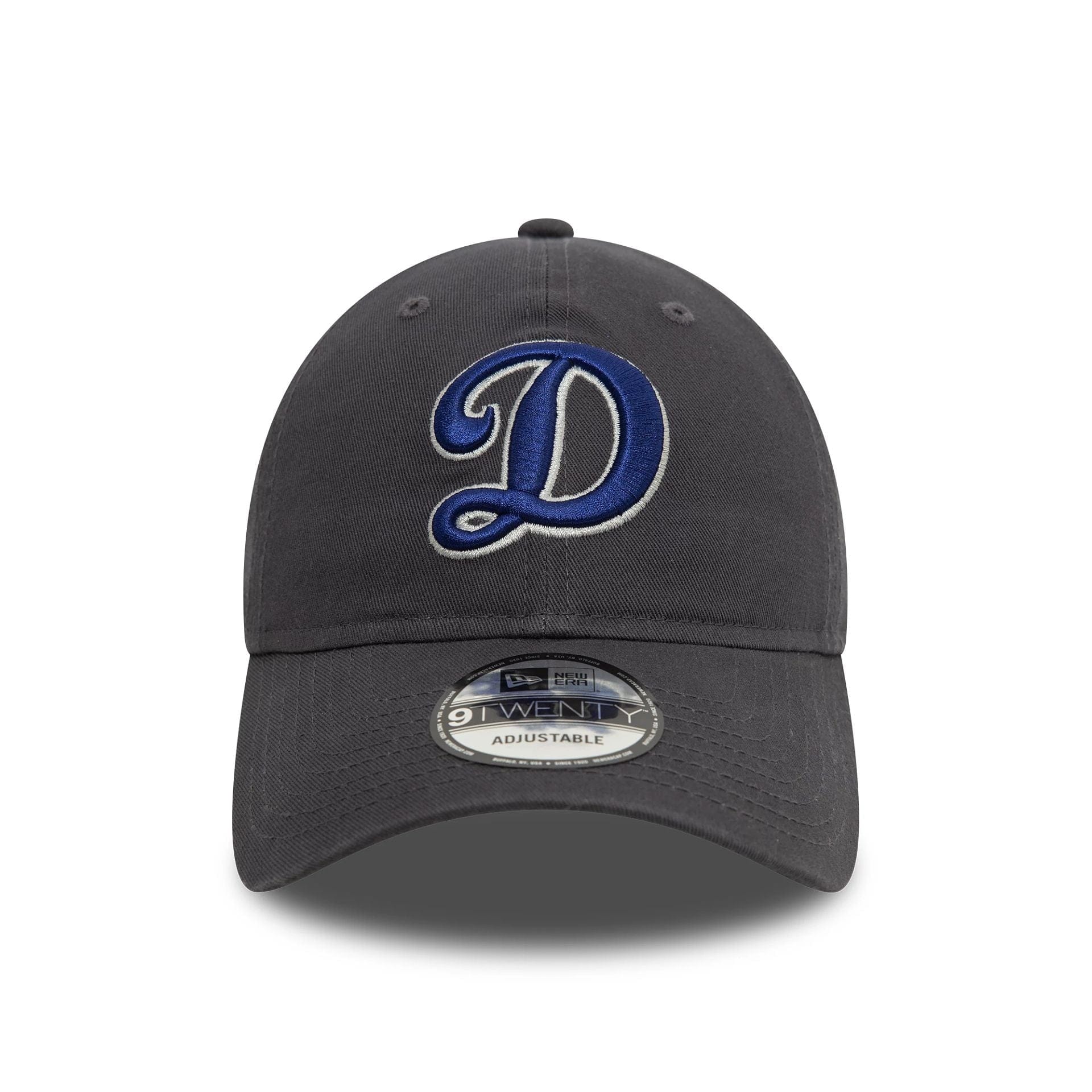 New Era - MLB Core Classic - Los Angeles Dodgers - 9TWENTY  - Dark Grey/Blue Logo - Headz Up 