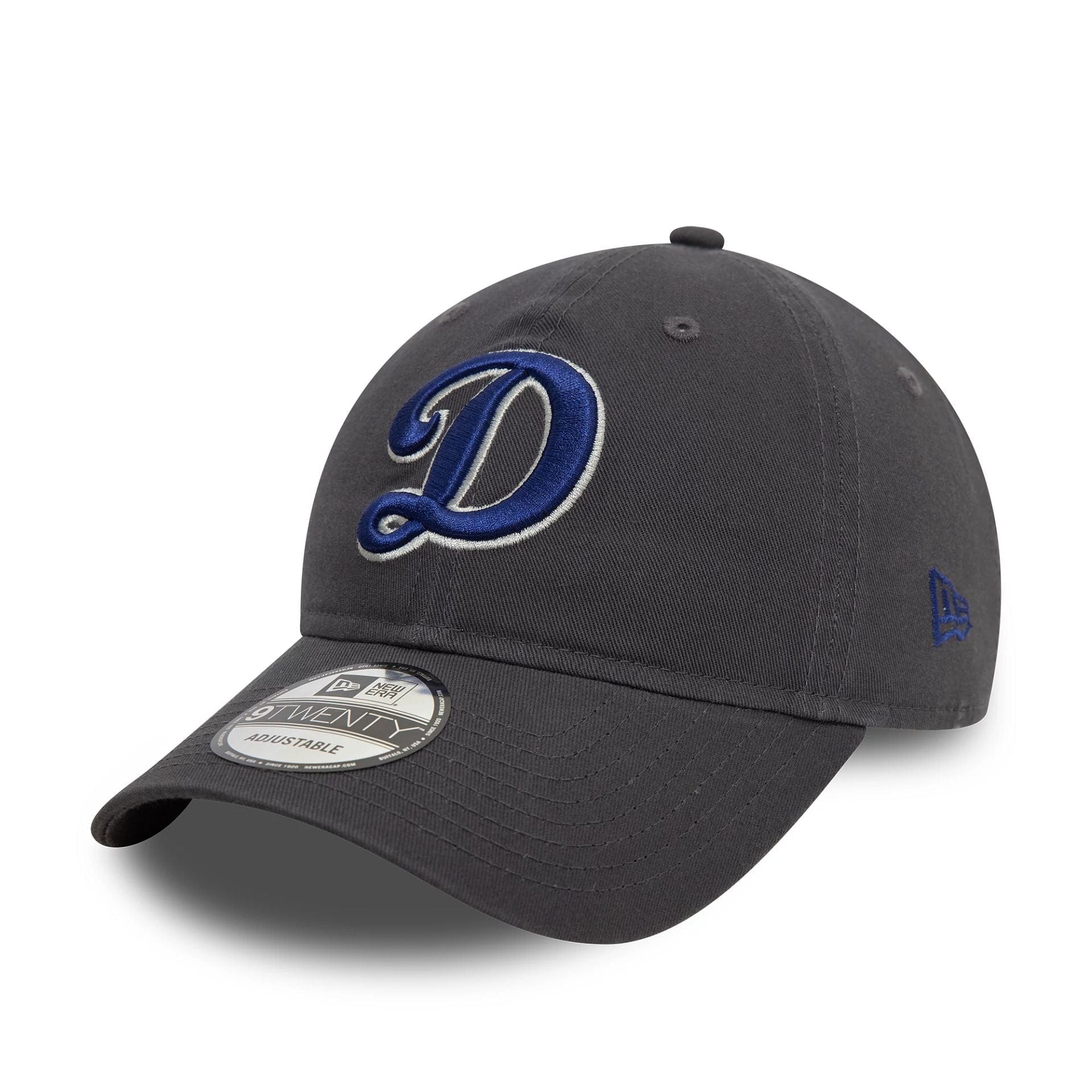 New Era - MLB Core Classic - Los Angeles Dodgers - 9TWENTY  - Dark Grey/Blue Logo - Headz Up 