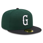 New Era - 59fifty Fitted - MiLB - AC Perf - Greenville Drive - Dark Green - Headz Up 