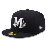 New Era - 59fifty Fitted - MiLB - AC Perf - Mississippi Braves - Navy - Headz Up 
