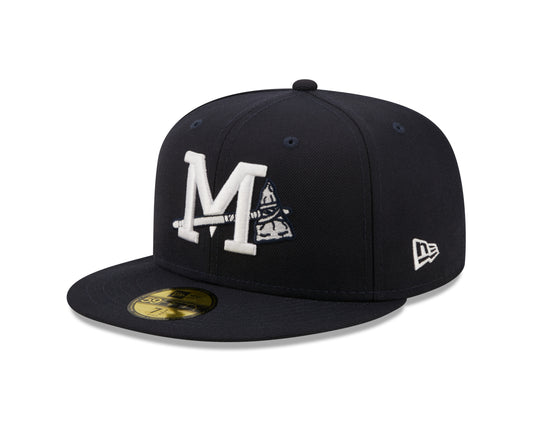New Era - 59fifty Fitted - MiLB - AC Perf - Mississippi Braves - Navy