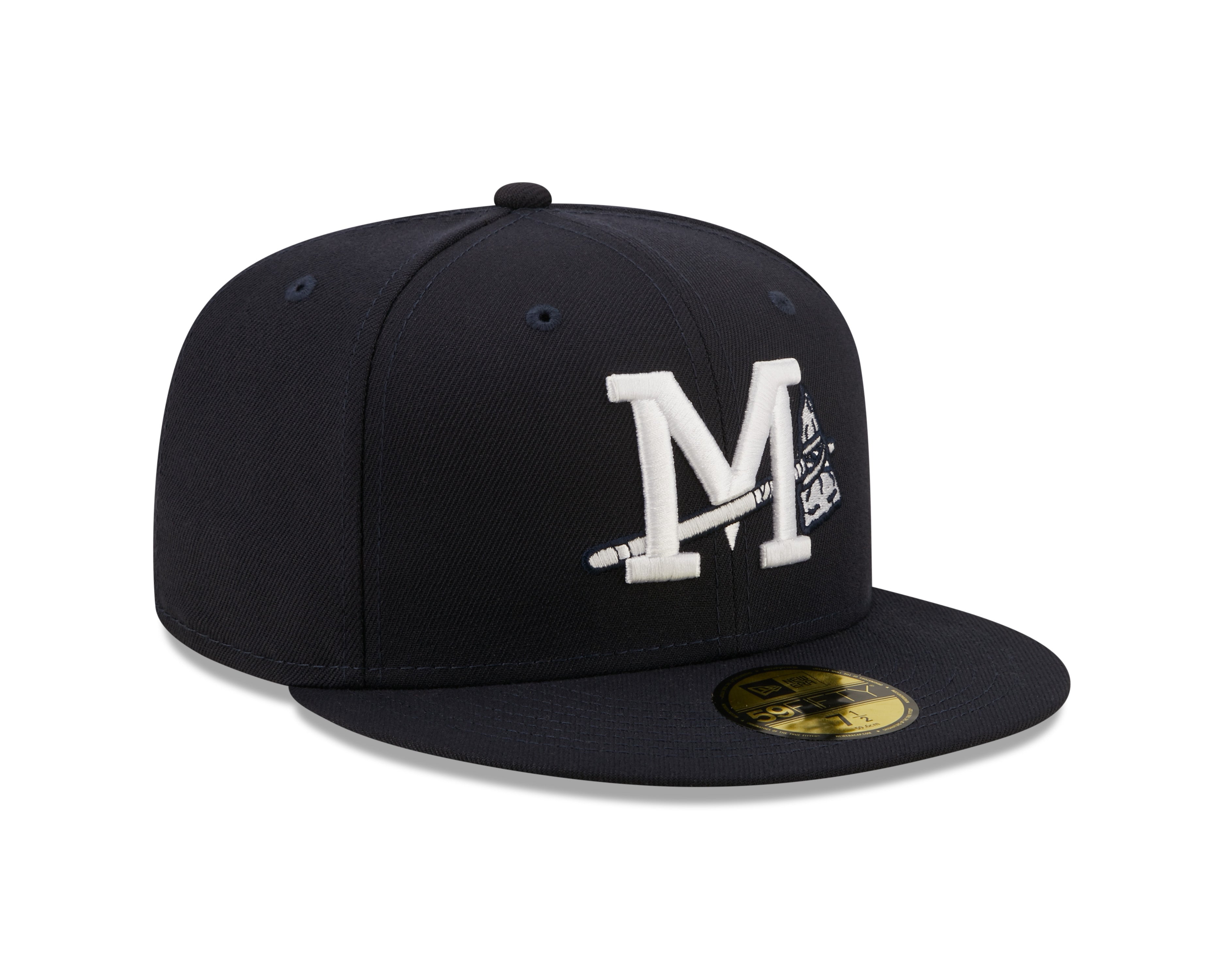 New Era - 59fifty Fitted - MiLB - AC Perf - Mississippi Braves - Navy - Headz Up 