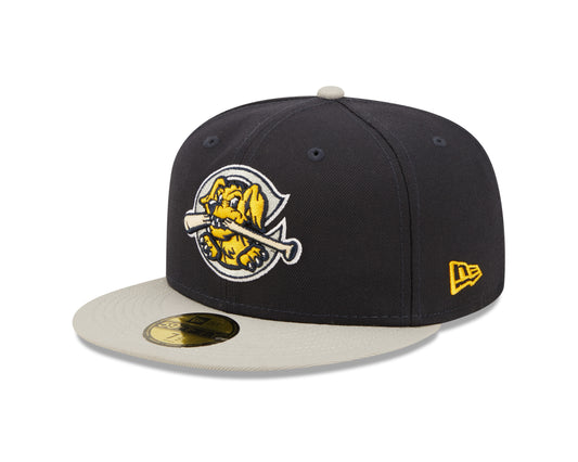 New Era - 59fifty Fitted - MiLB - AC Perf - Charleston River Dog - Navy