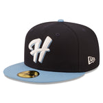 New Era - 59fifty Fitted - MiLB - AC Perf - Hillsboro Hops - Navy - Headz Up 