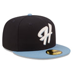 New Era - 59fifty Fitted - MiLB - AC Perf - Hillsboro Hops - Navy - Headz Up 