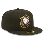 New Era - 59fifty Fitted - MiLB - AC Perf - Quad City River Band - Black - Headz Up 
