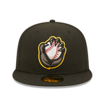 New Era - 59fifty Fitted - MiLB - AC Perf - Quad City River Band - Black - Headz Up 