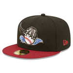 New Era - 59fifty Fitted - MiLB - AC Perf - Sacramento Rivercats - Black - Headz Up 