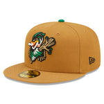 New Era - 59fifty Fitted - MiLB - AC Perf - Down East Wood Ducks - Beige - Headz Up 