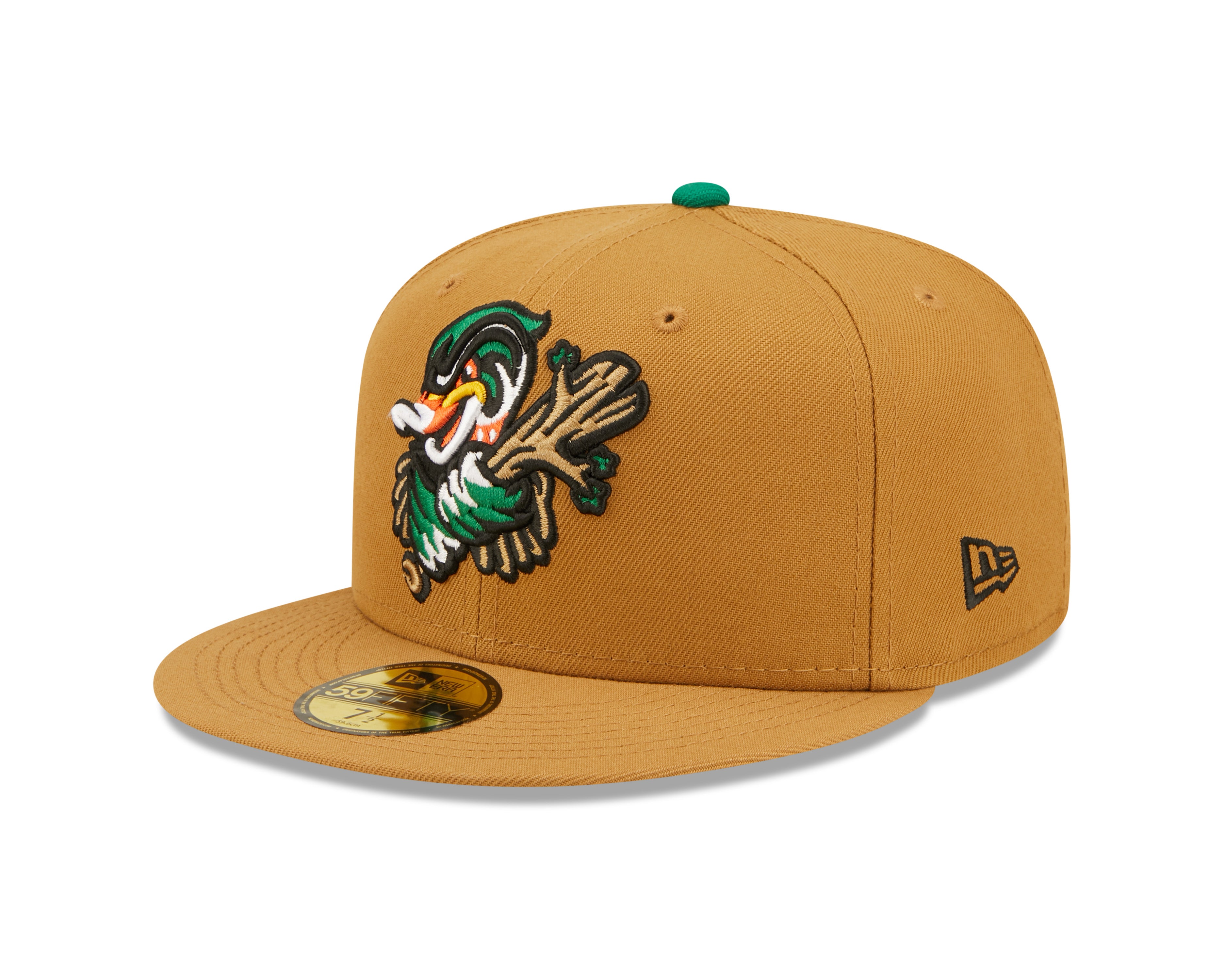 New Era - 59fifty Fitted - MiLB - AC Perf - Down East Wood Ducks - Beige - Headz Up 