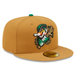 New Era - 59fifty Fitted - MiLB - AC Perf - Down East Wood Ducks - Beige - Headz Up 