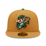 New Era - 59fifty Fitted - MiLB - AC Perf - Down East Wood Ducks - Beige - Headz Up 