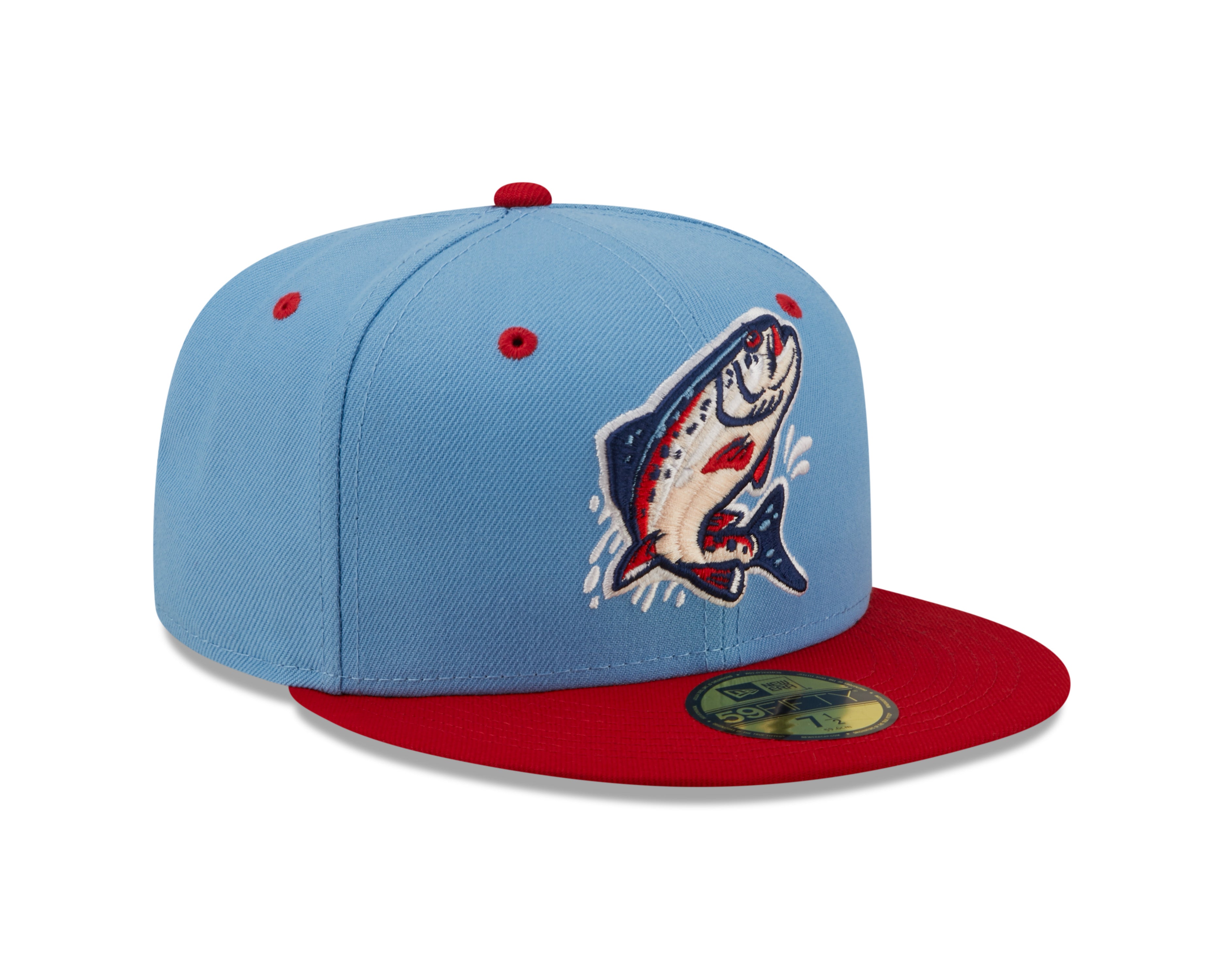 New Era - 59fifty Fitted - MiLB - AC Perf - Spokane Indians - Pastel Blue - Headz Up 