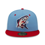 New Era - 59fifty Fitted - MiLB - AC Perf - Spokane Indians - Pastel Blue - Headz Up 
