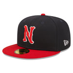 New Era - 59fifty Fitted - MiLB - AC Perf - Nashville Sounds - Navy/Red - Headz Up 