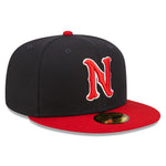 New Era - 59fifty Fitted - MiLB - AC Perf - Nashville Sounds - Navy/Red - Headz Up 