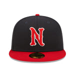 New Era - 59fifty Fitted - MiLB - AC Perf - Nashville Sounds - Navy/Red - Headz Up 