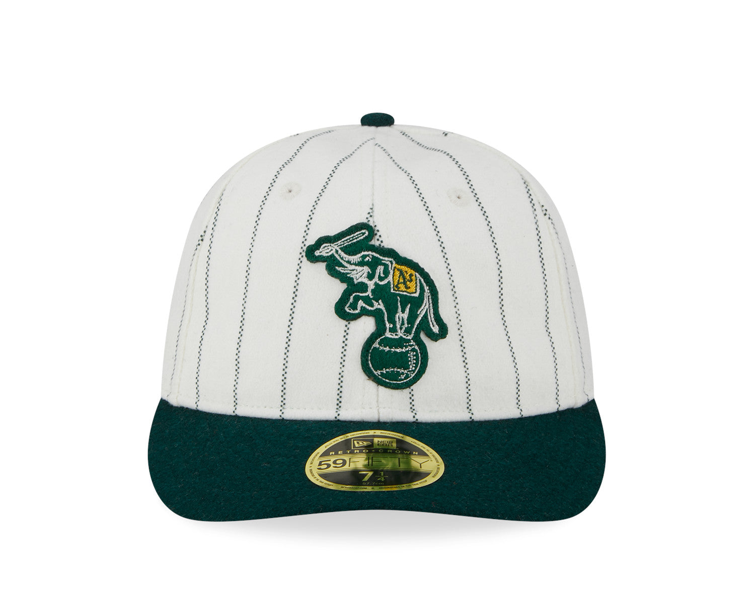 New Era - 59fifty Retro Crown - Heritage - Oakland Athletics Cooperstown - Chrome White - Headz Up 