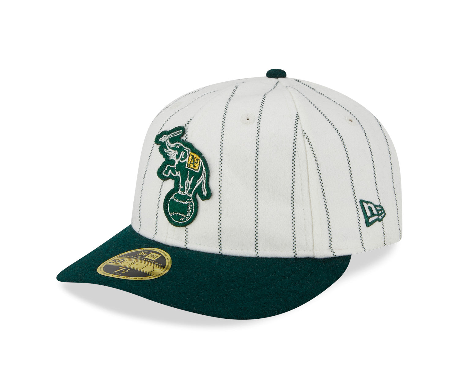 New Era - 59fifty Retro Crown - Heritage - Oakland Athletics Cooperstown - Chrome White - Headz Up 