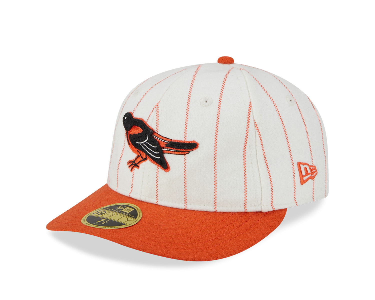 New Era - 59fifty Retro Crown - Heritage - Baltimore Orioles Cooperstown - Chrome White - Headz Up 