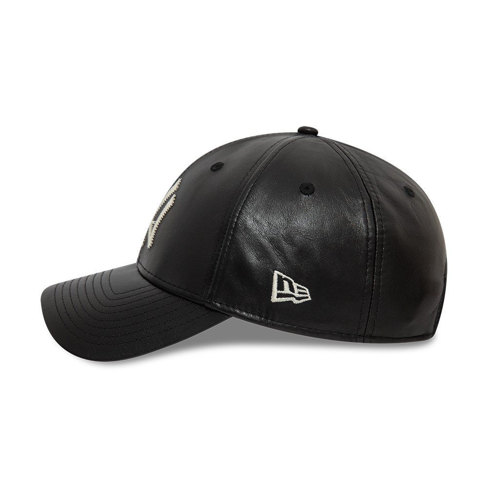 New Era - MLB Leather - New York Yankees - 9Forty Baseball Cap - Black - Headz Up 