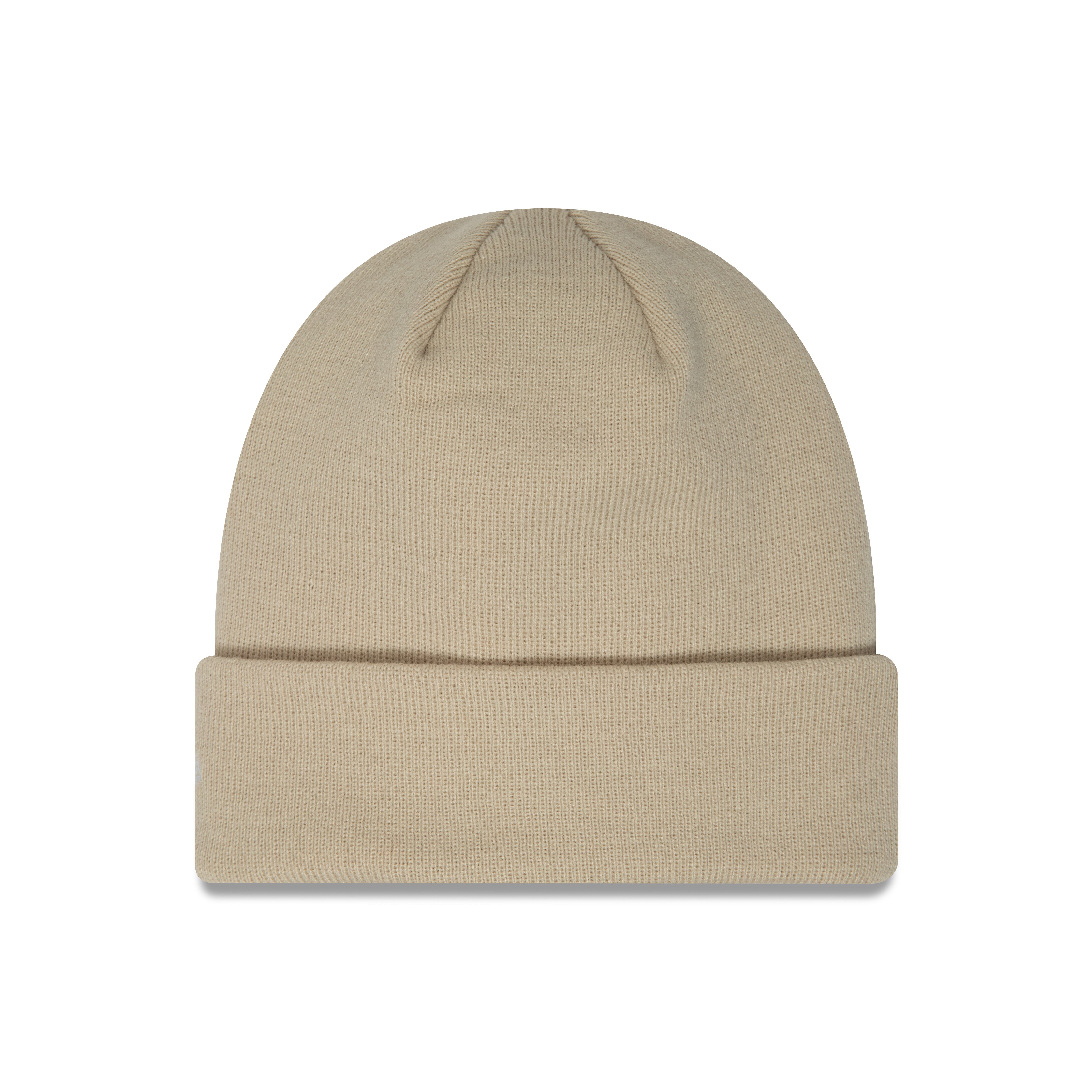 New Era - MLB Essential Cuff Beanie - New York Yankees - Stone/White - Headz Up 