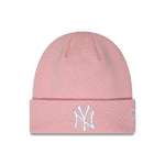 New Era - MLB Essential Cuff Beanie - New York Yankees - Pink/White - Headz Up 