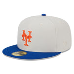 New Era - 5950 Fitted WORLDCLASS - New York Mets - Stone/Blue - Headz Up 
