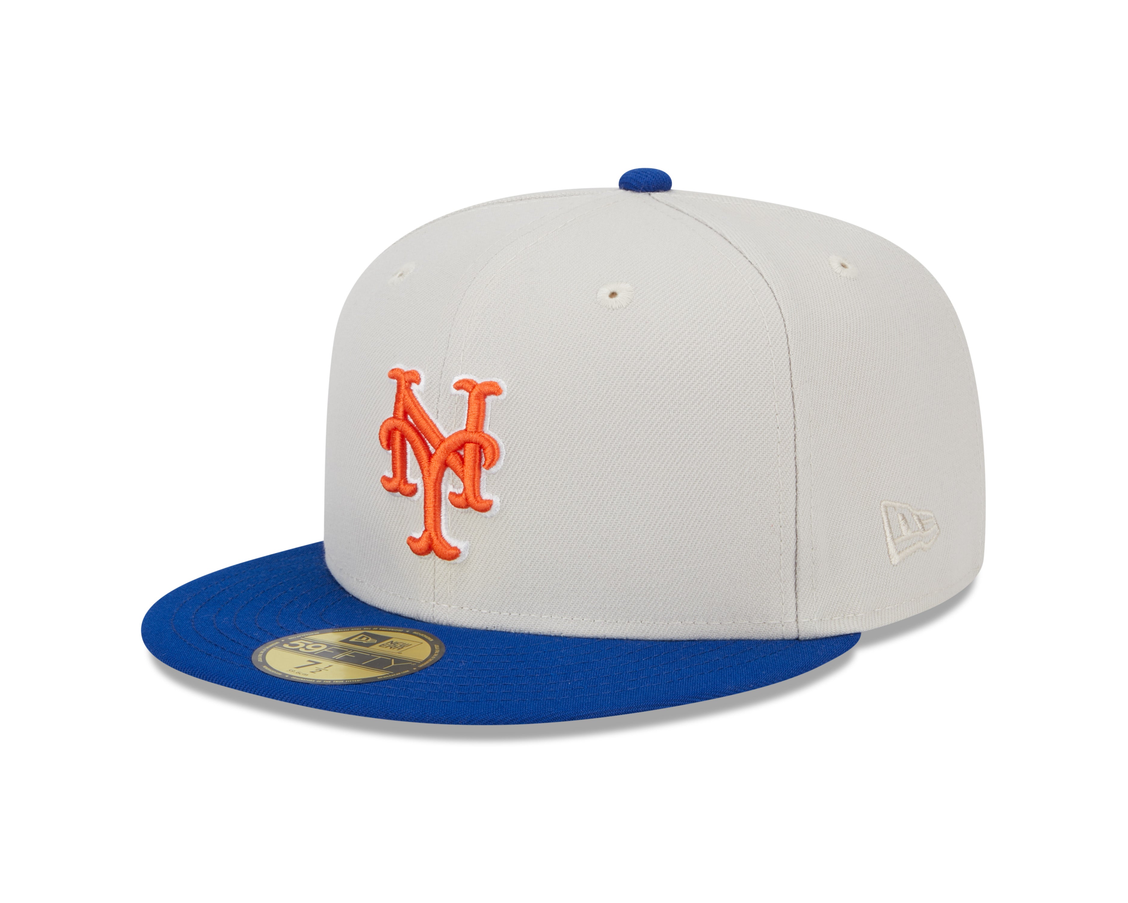 New Era - 5950 Fitted WORLDCLASS - New York Mets - Stone/Blue - Headz Up 