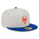 New Era - 5950 Fitted WORLDCLASS - New York Mets - Stone/Blue - Headz Up 