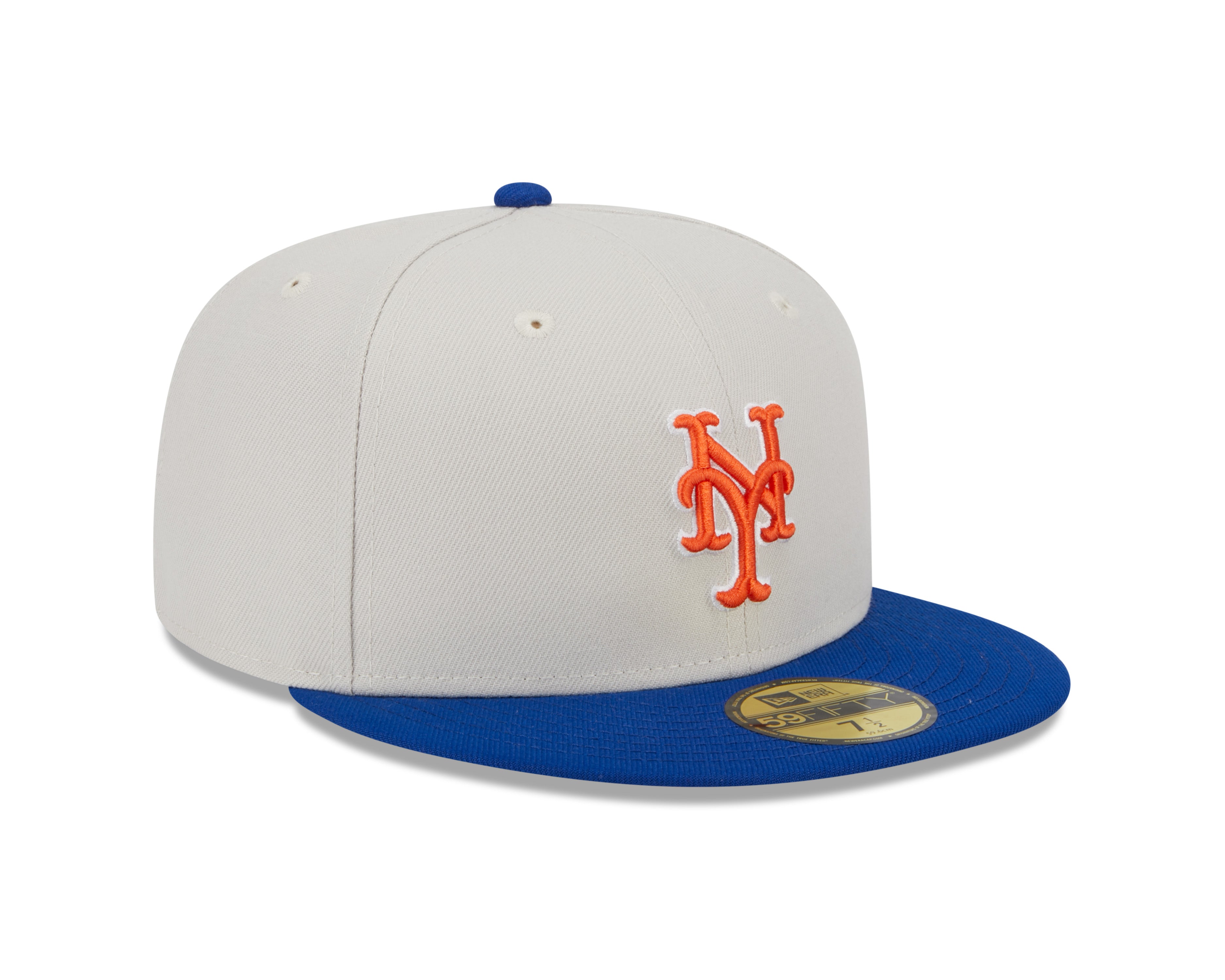 New Era - 5950 Fitted WORLDCLASS - New York Mets - Stone/Blue - Headz Up 