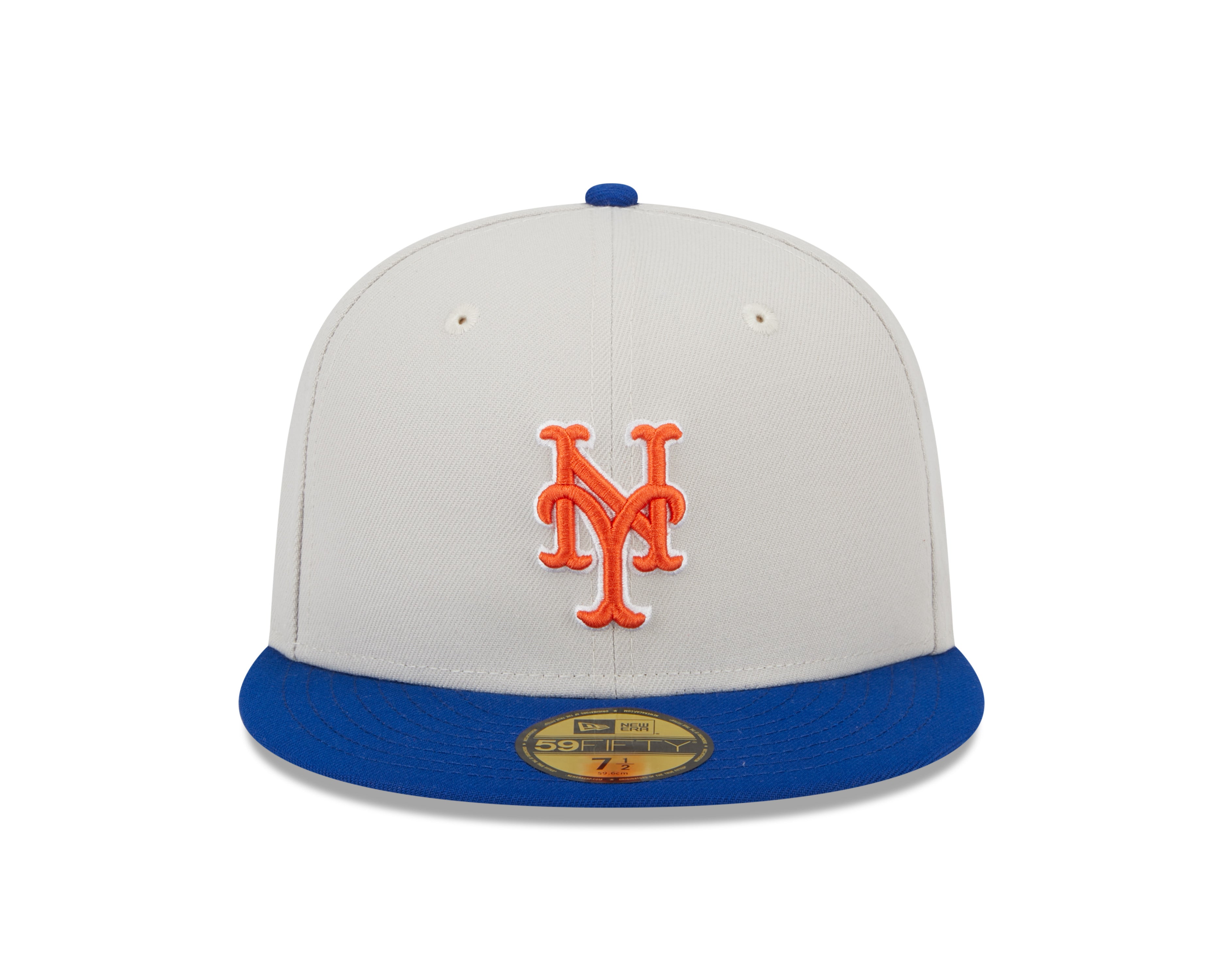 New Era - 5950 Fitted WORLDCLASS - New York Mets - Stone/Blue - Headz Up 