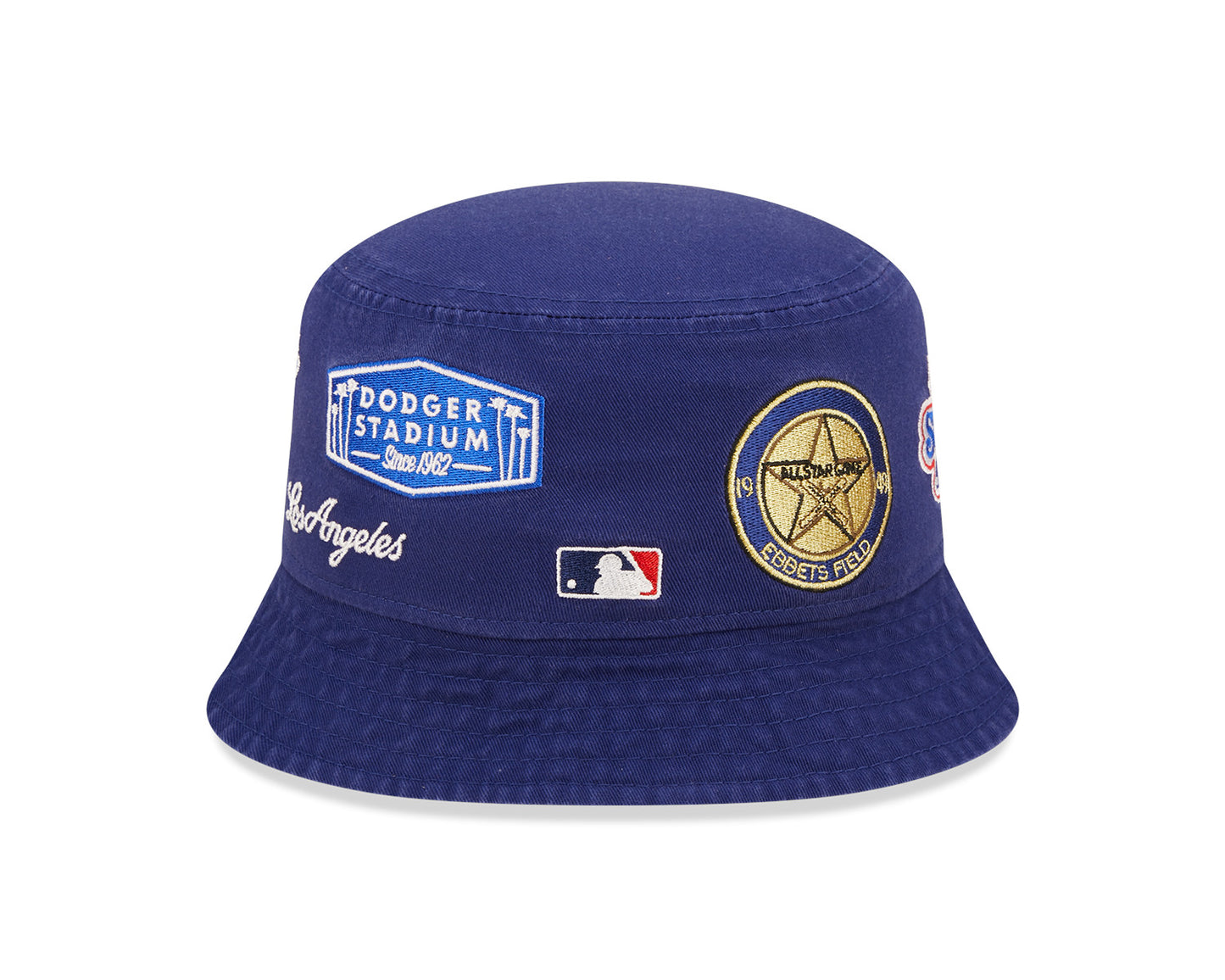 Los Angeles Dodgers MLB Multi Patch Bucket Hat - Blue - Headz Up 