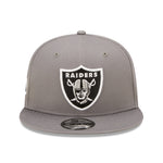 Las Vegas Raiders Team Side Patch 9Fifty Snapback - Grey - Headz Up 