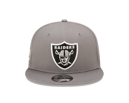 Las Vegas Raiders Team Side Patch 9Fifty Snapback - Grey - Headz Up 