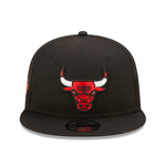 Chicago Bulls Team Side Patch 9Fifty Snapback - Black - Headz Up 