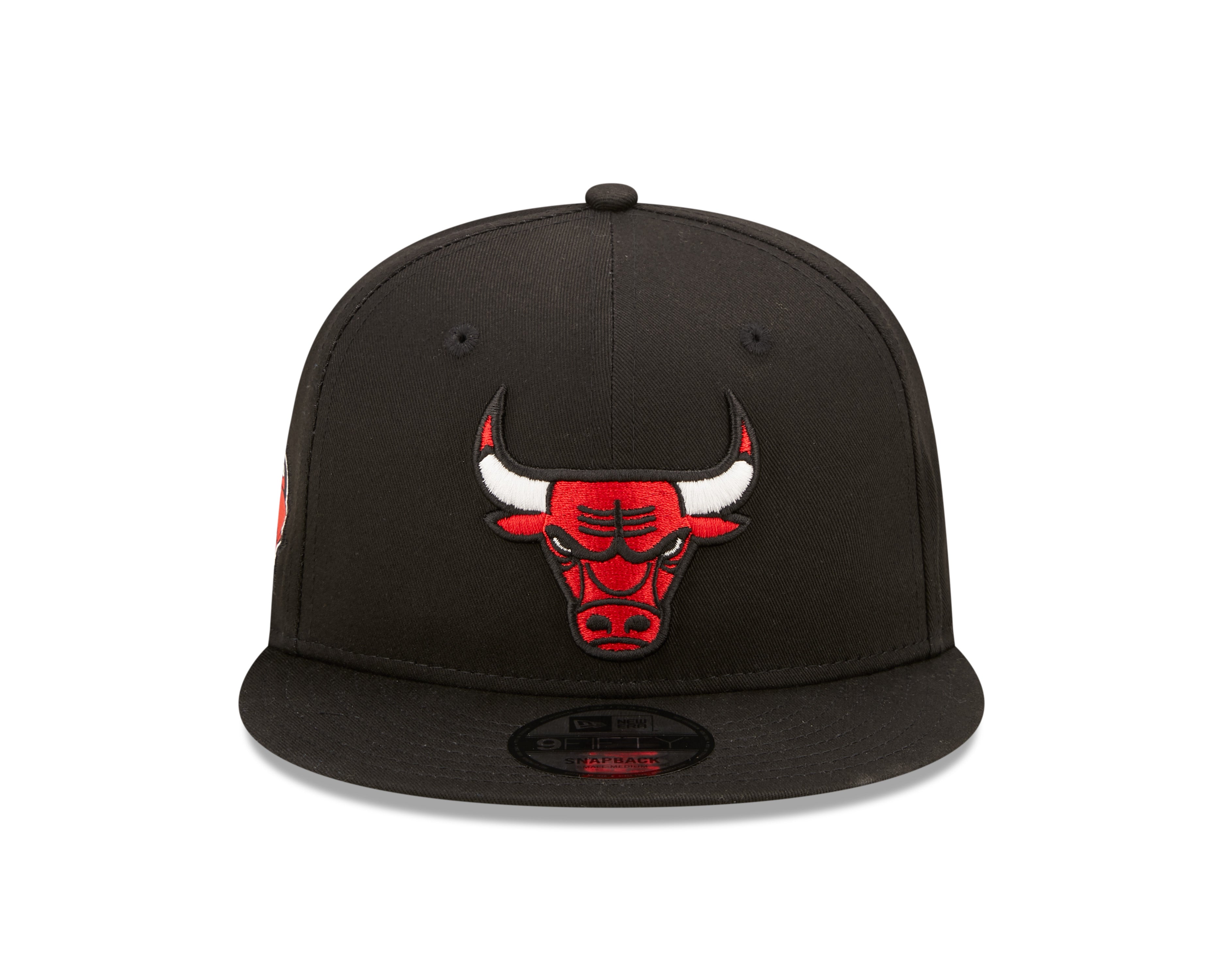 Chicago Bulls Team Side Patch 9Fifty Snapback - Black - Headz Up 