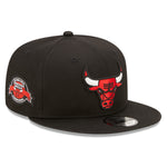 Chicago Bulls Team Side Patch 9Fifty Snapback - Black - Headz Up 