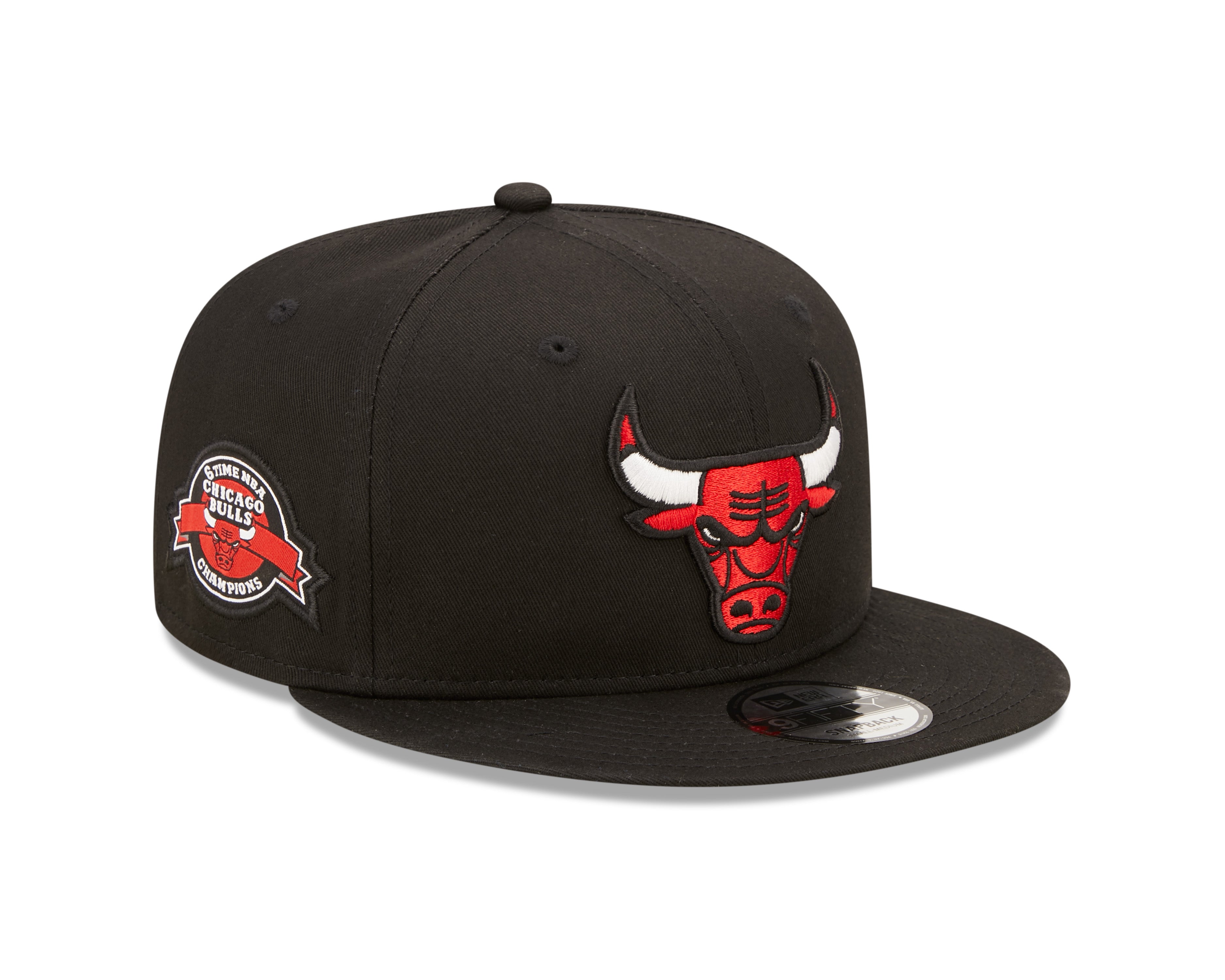 Chicago Bulls Team Side Patch 9Fifty Snapback - Black - Headz Up 