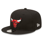 Chicago Bulls Team Side Patch 9Fifty Snapback - Black - Headz Up 