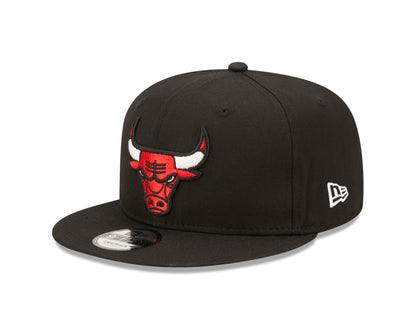 Chicago Bulls Team Side Patch 9Fifty Snapback - Black - Headz Up 