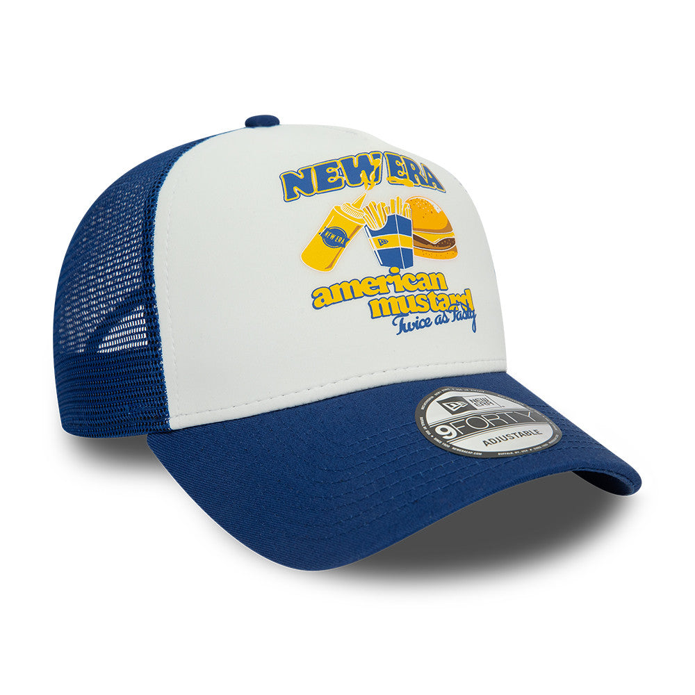 New Era Food Trucker Cap New Era - White/Royal Blue - Headz Up 