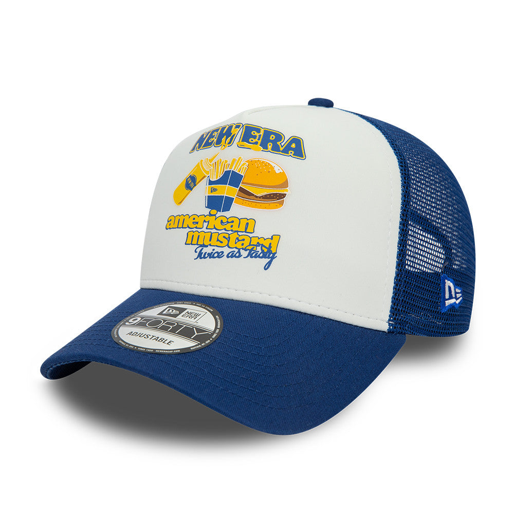 New Era Food Trucker Cap New Era - White/Royal Blue - Headz Up 