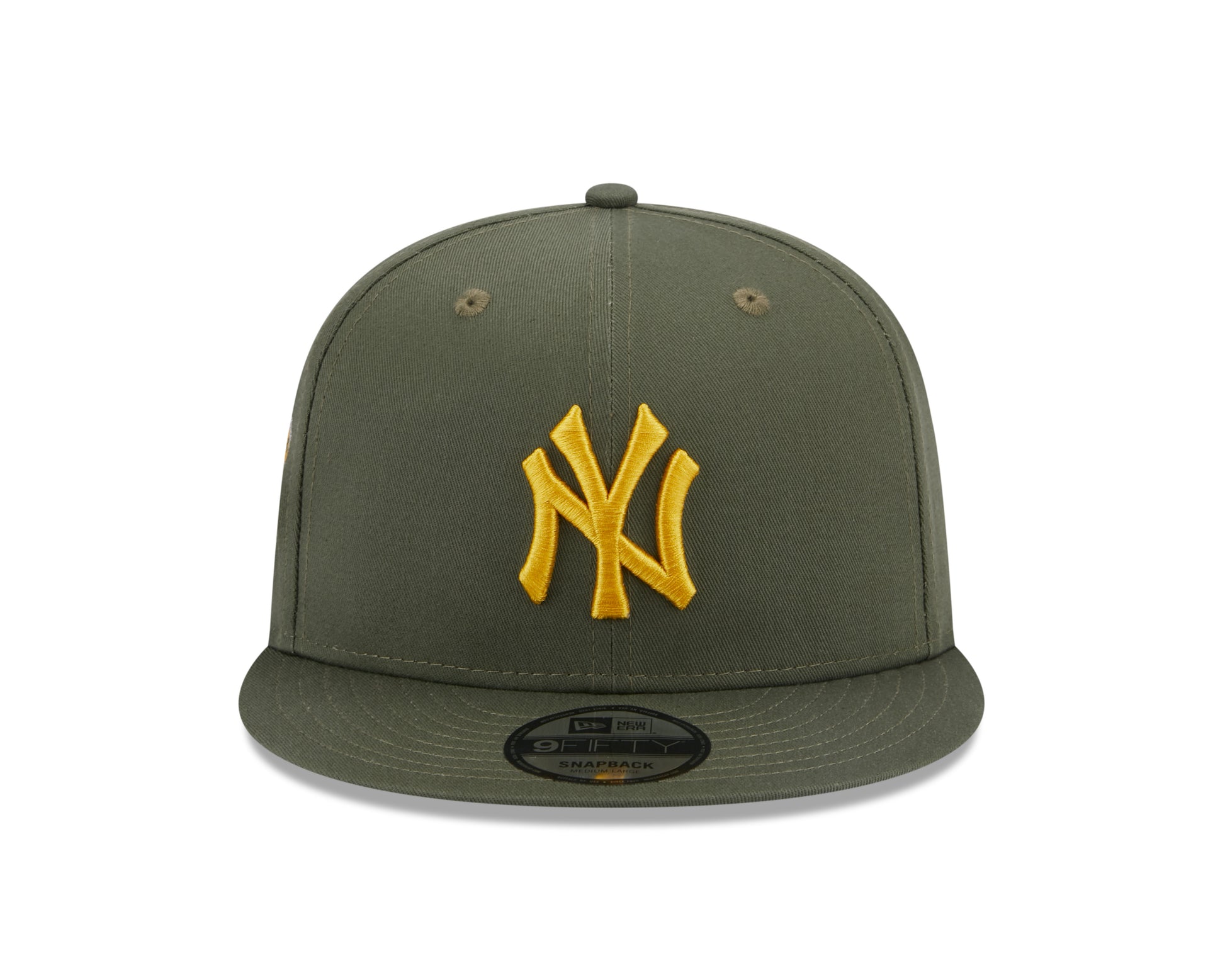 New Era 9Fifty Side Patch New York Yankees - Olive/Yellow - Headz Up 