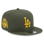 New Era 9Fifty Side Patch Los Angeles Dodgers - Olive/Yellow - Headz Up 